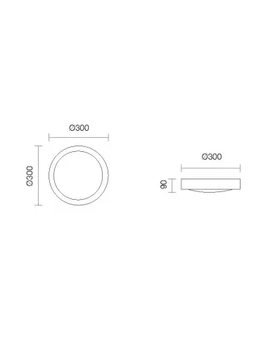 Belfiore 8879.108.81 E27-Deckenleuchte aus Glas
